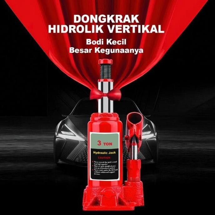 DONGKRAK BOTOL 2 TON MURAH 3 TON DONGKRAK MOBIL HIDROLIK HYDRAULIC JACK UNIVERSAL 5 TON DONGKRAK MOB