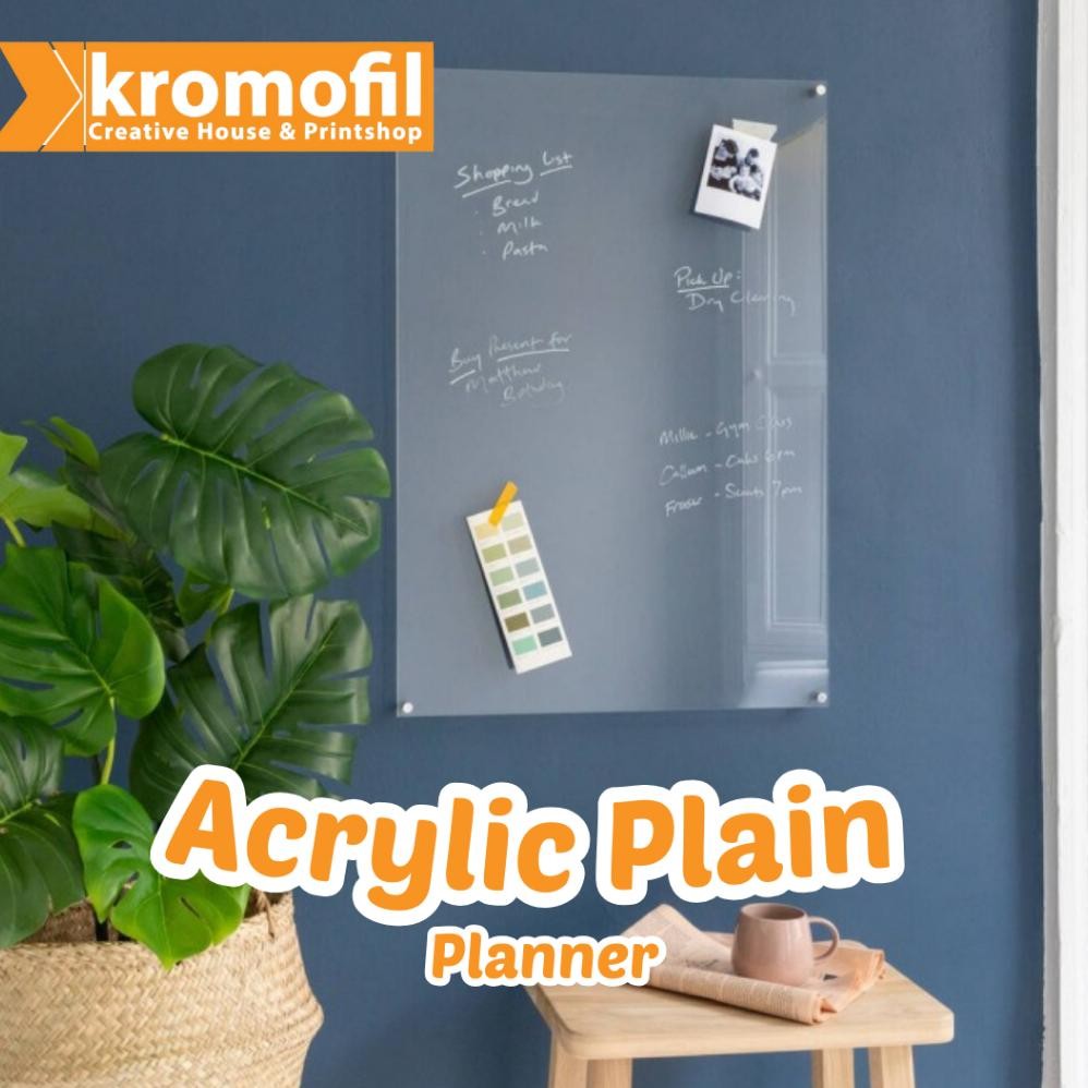 

Acrylic Plain Planner Akrilik Wall Calendar Kalender Jadwal Dinding Monthly Weekly Bulanan Mingguan