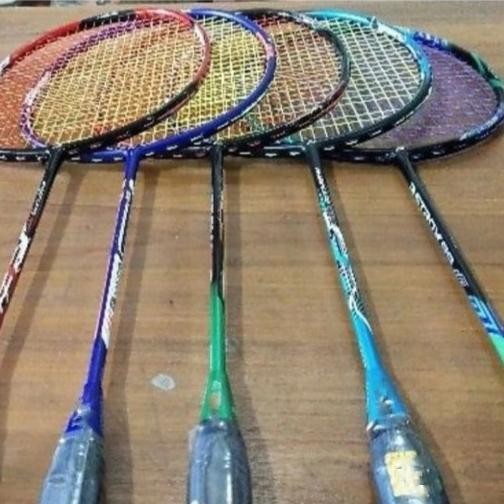 RPS Raket Badminton Full Carbon free Tas dan Grip Karet