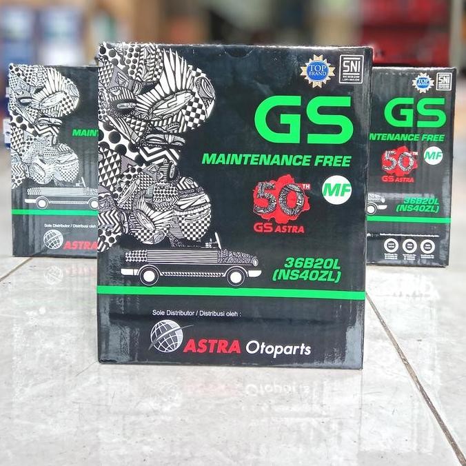 Aki Mobil Agya, Ayla, Calya, Sigra, Brio Gs Astra Mf Ns40Zl Aki Kering