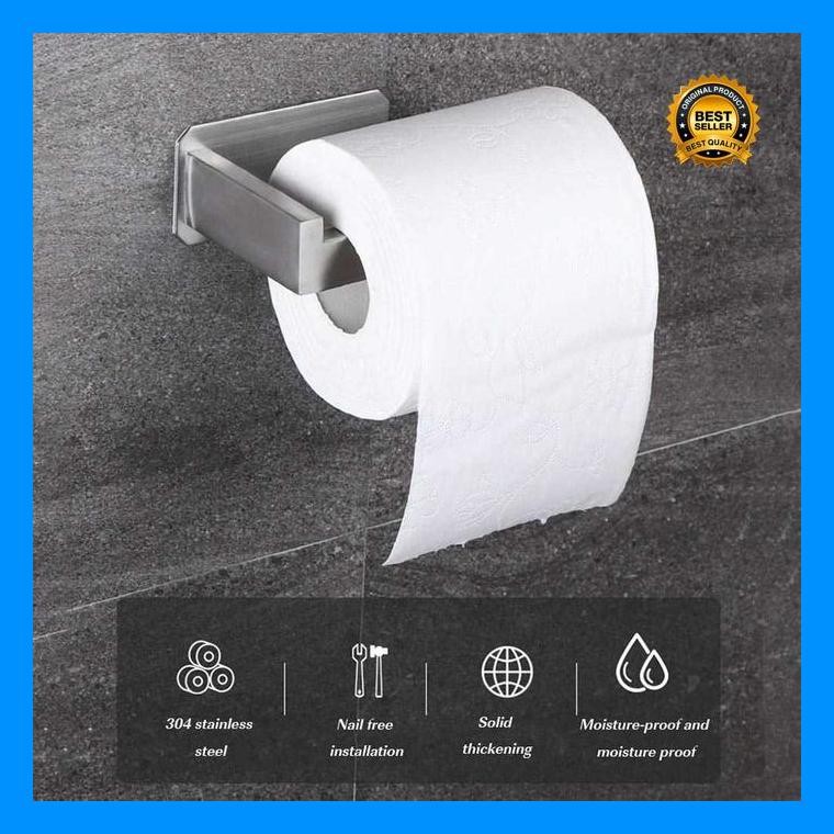(Diskon) Gantungan Tisu Toilet Kamar Mandi Rak Tisu Wc Toilet Tempat Tisu Wc Bestseller