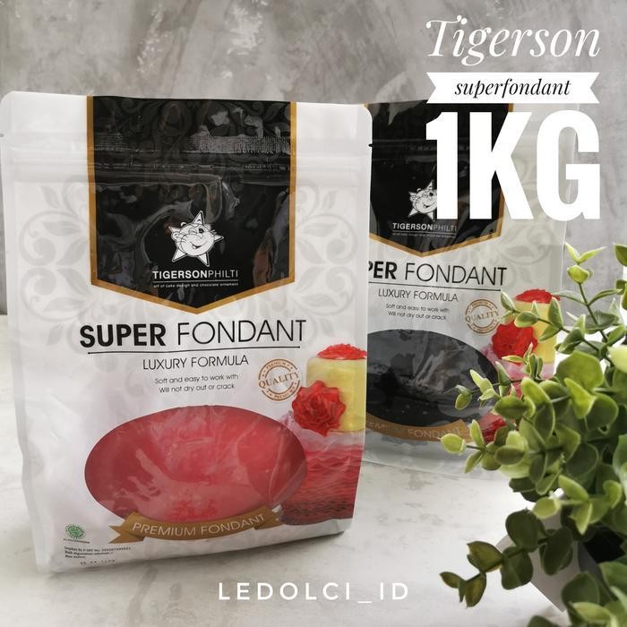 

HOT SALE! TIGERSON SUPER FONDANT MERAH DAN HITAM KEMASAN ASLI 1 KG