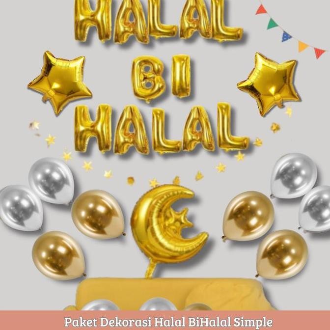 NEW Paket Dekorasi Halal BiHalal Simple