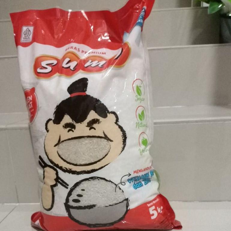 

Beras Sumo Merah Premium 5Kg Pulem Lebat Halal