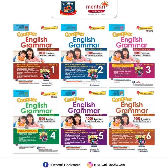 SAP Conquer English Grammar for Primary Levels Workbook | Buku SD