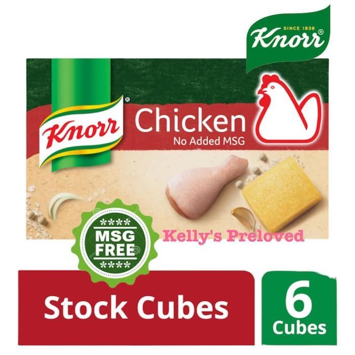 

Knorr Stock Cubes 60 Gr | Chicken No Added Msg | 6 X 10 Gram | Kaldu