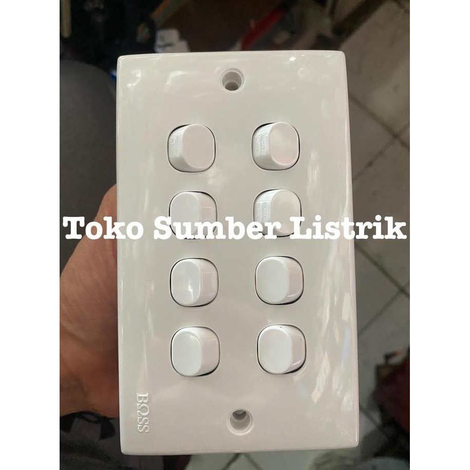 Promo Saklar 8 gang inbow great switch 8gang geng sakelar lampu COD