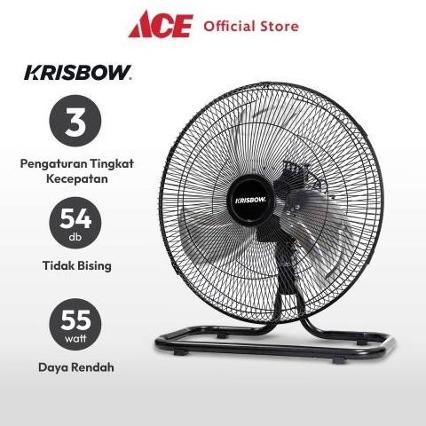 Ace Krisbow 16 inci Kipas Angin Industrial 2 In 1 55 Watt Standing Fan Penyejuk Ruangan Kipas Lantai