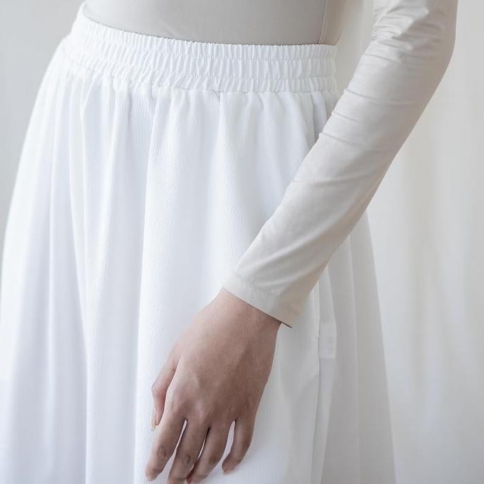 Andari Skirt by Aska Label - Rok maxi wanita dengan kantong dan pinggang full karet TF