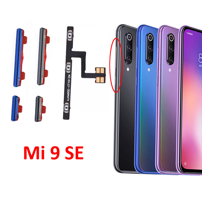 

Tombol Volume Daya Untuk Ponsel Xiaomi Mi 9 SE Baru On Off Tombol Tombol Sisi Bawah Suku Cadang Perb