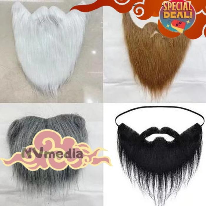 Cuci Gudang Hairclip Jenggot Palsu /Jenggot Imitasi Palsu /Kumis Palsu Jenggot /Jenggot Palsu Brewok