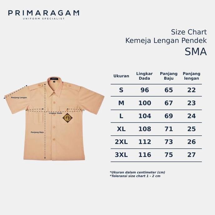 Primaragam Baju Seragam Pramuka Sma Laki Laki Pendek Penegak Smp Smk Penggalang Pria