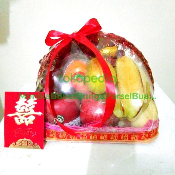 

ES parsel buah segar | lucky fruit | fruit gift basket | thema custom