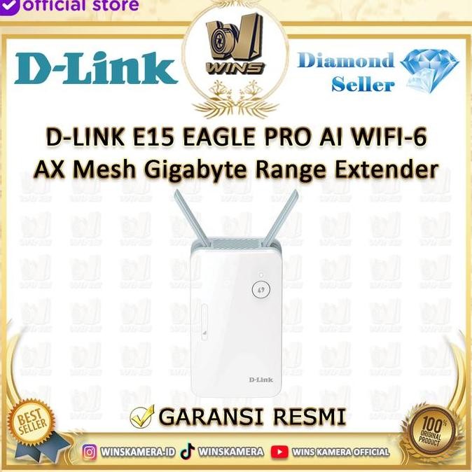 TERMURAH - D-LINK E EAGLE PRO AI WIFI-6 AX Mesh Gigabyte Range Extender