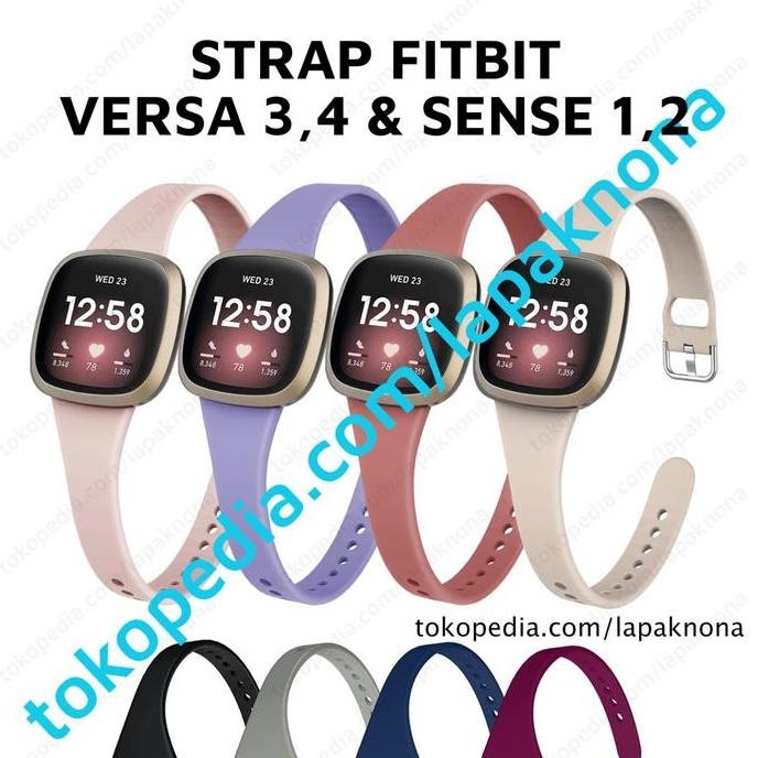 PROMO - Strap Fitbit Versa 4 / - Sense Silicone Tali Jam Rubber Watch