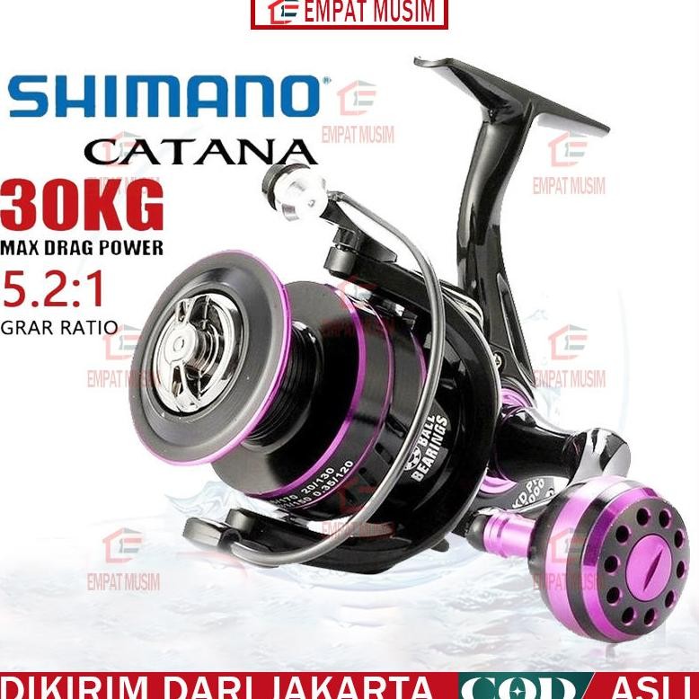 TERMURAH reel spinning saltwater KD 1000 7000 Metal Body Handle Spool Reel Fishing Gulungan Reel Pan
