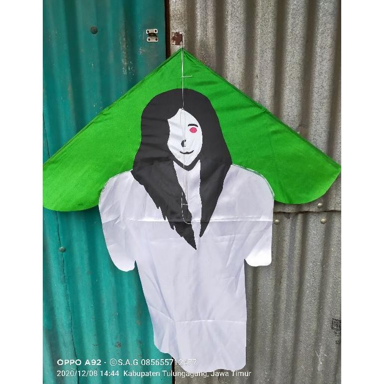 100% Ori Dfg-88 Layangan Kain / Layangan Hias / Layangan Pocong / Layangan Kuntilanak Sale Super Sal