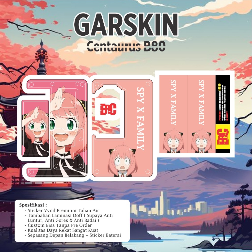 

*New Model* Er Concept Centaurus B80 08 Garskin Stiker Custom Case Laminasi Tebal COD
