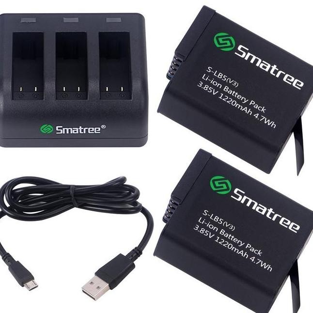 Smatree Battery Charger For Gopro Hero 7 Hero 6 Hero 5 Hero 2018 Hero7 Hero6 Hero5 Hero2018 Gopro Bl