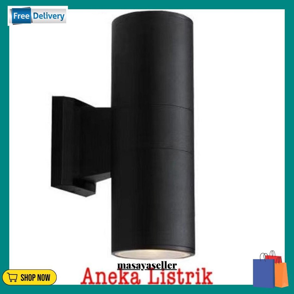 Lampu Dinding 2 Arah Outdoor Lampu Dinding 2 Arah Waterproof / Lampu Dinding Bulat Tabung 2 Arah Cod