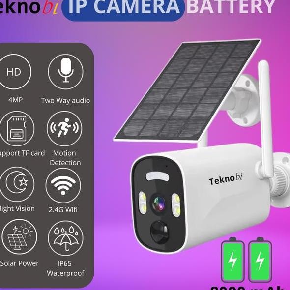 Teknobi Ip Camera Cctv Solar Portable Kamera Dg5 Wateroof Wireless