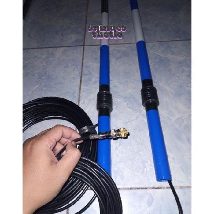 Promo Hemat yl-24 ANTENA HT FLOWER POT DUALBAND KABEL RG58 PANJANG 10 METER Termurah Berkualitas