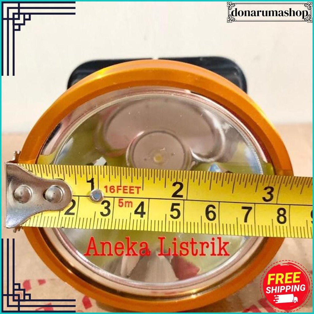 Senter Kepala Led / Head Lamp 35W E-618 Emico (Water Proof) Kepala Besar Terlaris