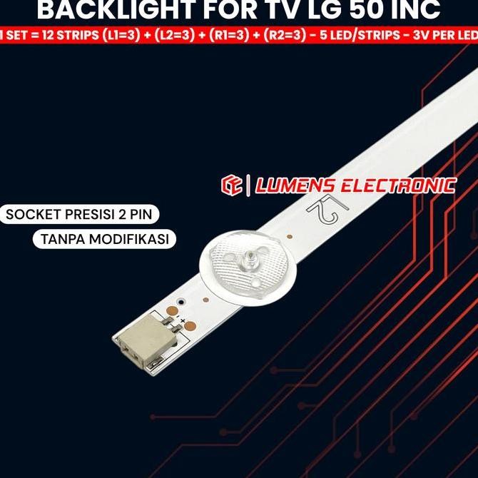 Backlight Tv Lg 50 Inch 50Ln5100 50Ln5400 50Ln5700 50La6200 50La6130 Lampu Bl Led 50Ln 50La 3V