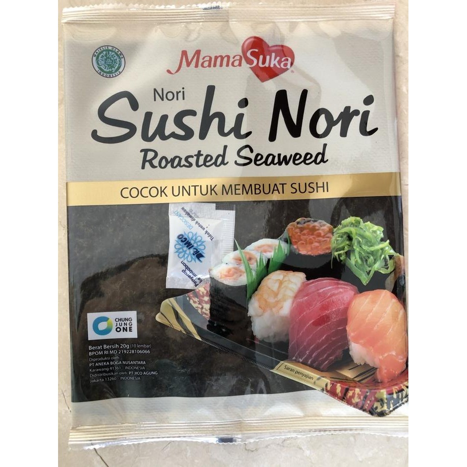 

SNS Mamasuka roasted seaweed / rumput laut panggang / sushi NORI 20GR