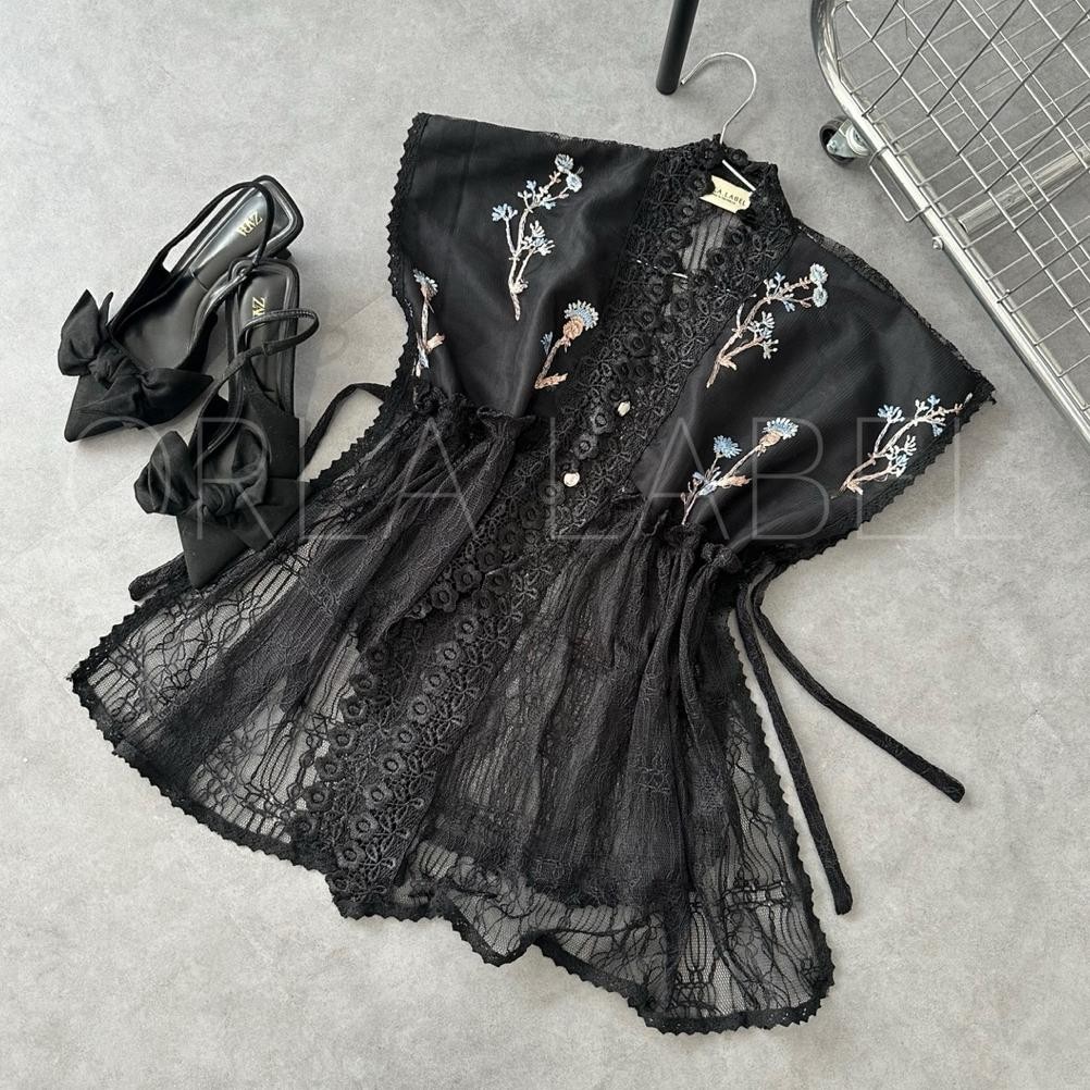 (Readystock) Eva Brokat Vest / Vest Tenun / Vest Batik / Outer Tenun / Outer Kerja / Outer Kondangan