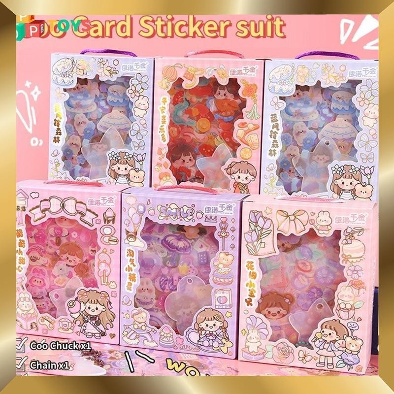 

Diskon DIY GUCCA STICKER GIFT BOX Stiker Gadis Kartun Stiker Motif Kartun Lucu Anti Air Kemasan Acak, Warna Acak ZJQ-28