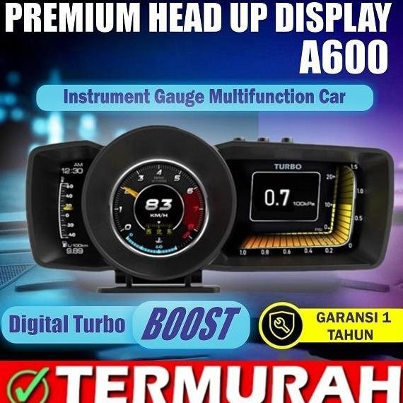 TERBARU - Baru A600 Pengukur Otomatis HUD GPS + Sistem OBD, Speedometer Komputer