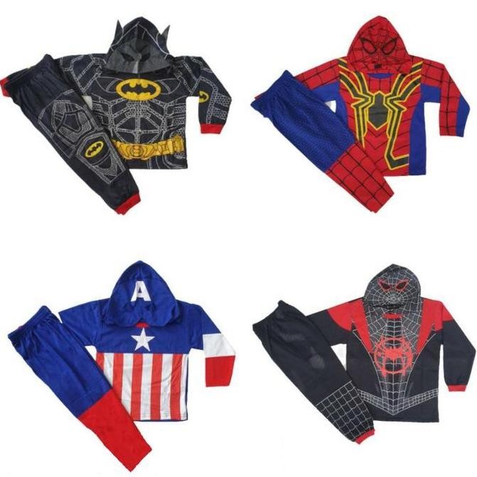 DB10>> KOSTUM ANAK LAKI-LAKI TOPENG KAIN BAJU ANAK KARAKTER SUPERHERO