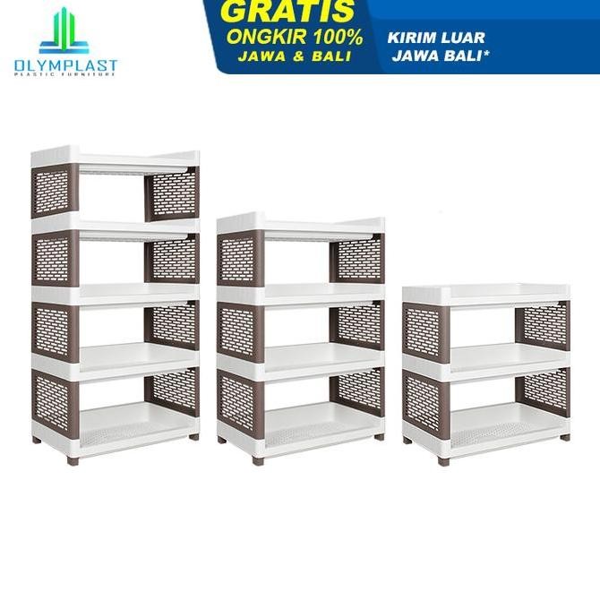 TERMURAH - Olymplast Rak Susun Besar Plastik / Rak Buku / Serbaa - RSOB