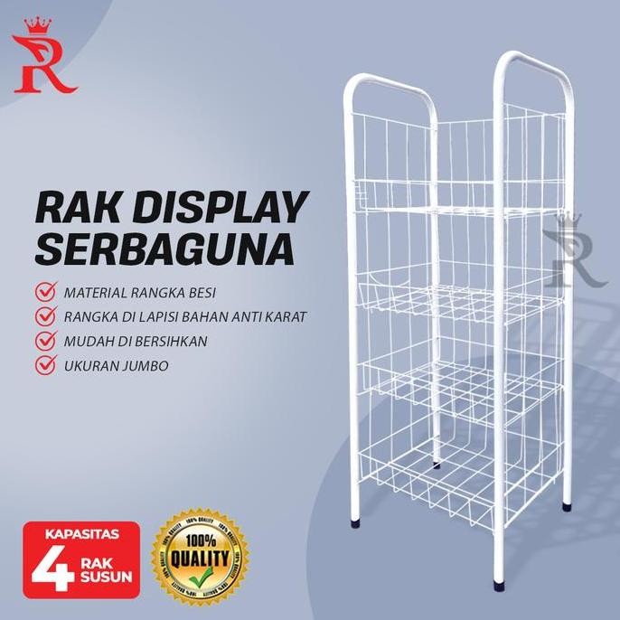 Rak Chiki Jumbo Rak Display Serbaa Susun 4