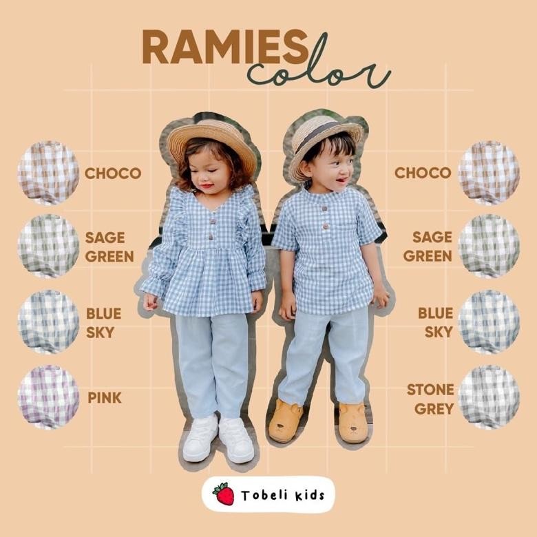 Update Tobeli Kids Ramies Set V.1 & V.2 Anak Perempuan Dan Laki-laki - Baju Lebaran Anak ~