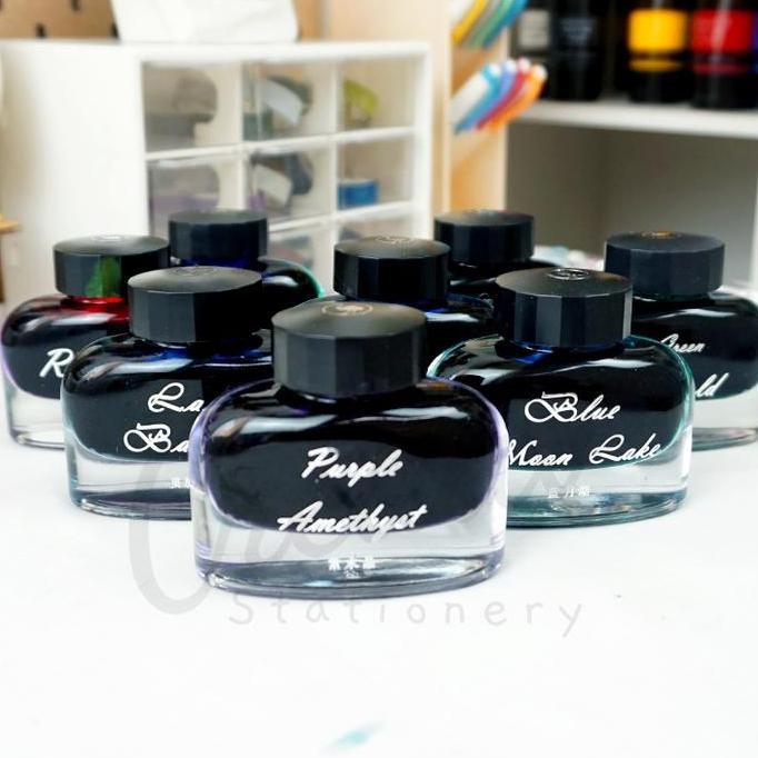 

NEW Ostrich Sheen Fountain Pen Ink Vintage Metallic Color 30 ML Tinta Kaligrafi