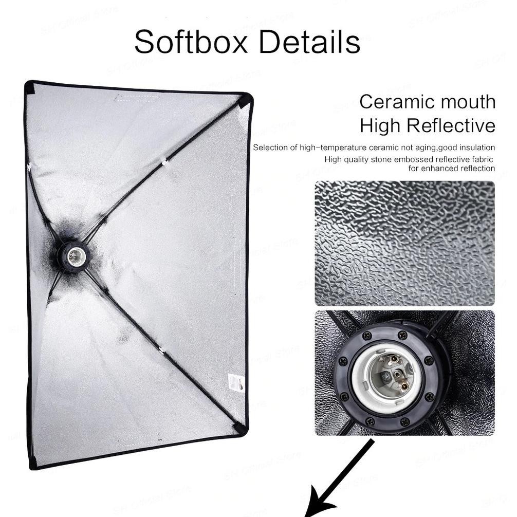 Softbox Continuous Lighting With Light Stand Softbox