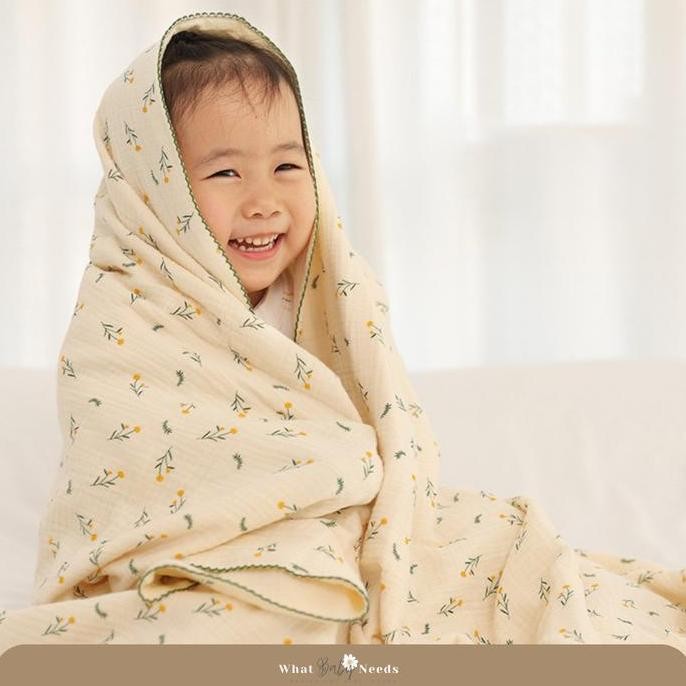 Kimi Baby Muslin Blanket / Selimut Bayi Muslin Katun / Muslin Swaddle