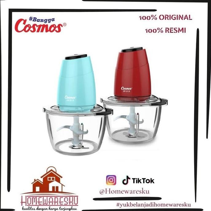 BEBAS ONGKIR - Cosmos Mini Food Processor Chopper - FP-313 - FP313 - Gelas - Random