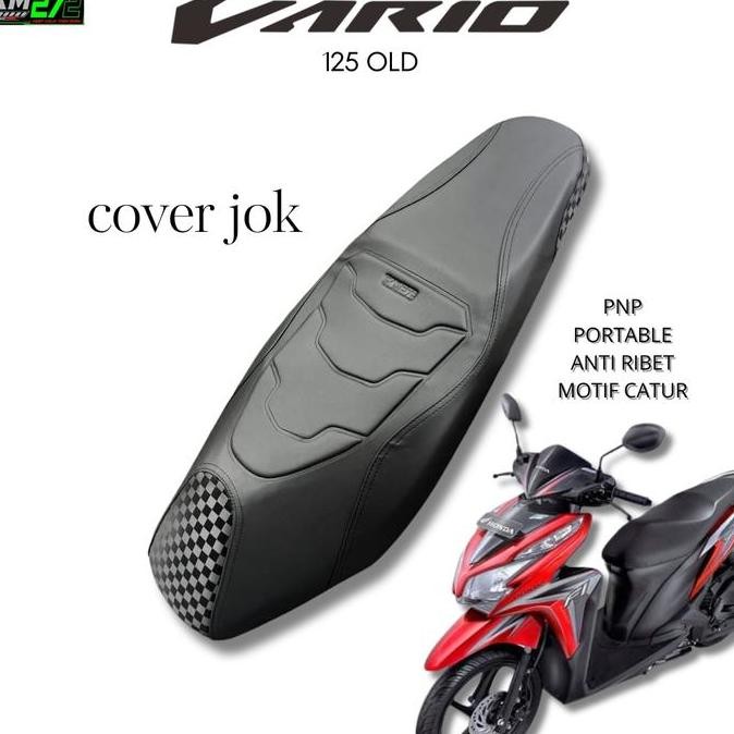 Cover Jok KM272 Motor Honda Vario 125 Old / Sarung Jok Motor Vario 125 2012 - 2015 / Anti Ribet WHY