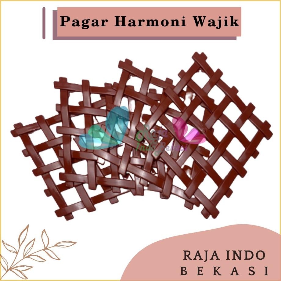 Promo Cod Pagar Wajik Harmoni Coklat Ornamen Bunga Vas Wajik Pagar, Jaring, Rambatan Plastik Ukuran 