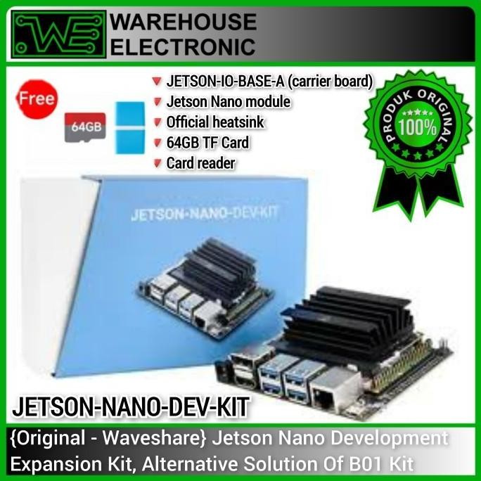 JETSON NANO DEVELOPMENT KIT B01 ALTERNATIVE - ORIGINAL WAVESHARE ALTERNATIF JETSON NANO DEVELOPMENT 