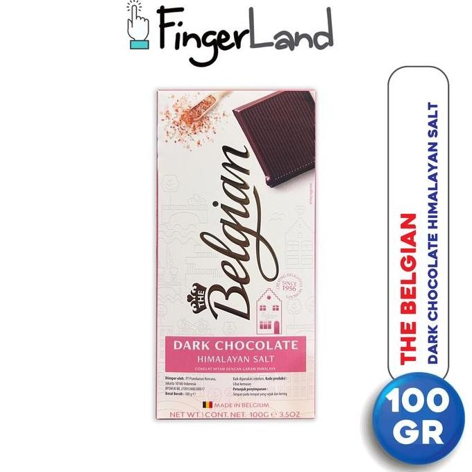 

The Belgian Dark Chocolate With Himalayan Salt 100 Gram Cokelat Hitam