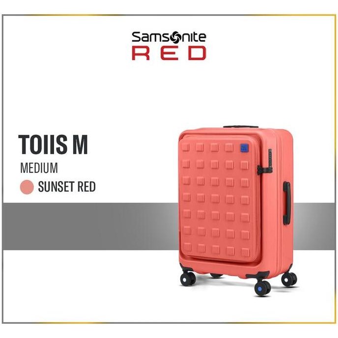 Samsonite Red Label Koper Hardcase Toiis M Medium 24 inch - Sunset Red