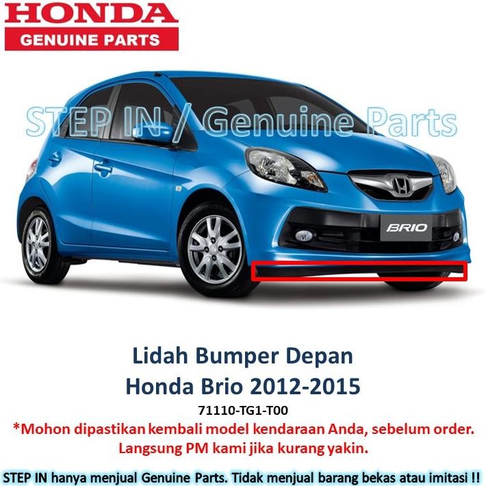 Karet Lidah bah Bumper Depan Honda BRIO 2012 2013 2014 2015 Air Spoiler bemper satya orinal baru
