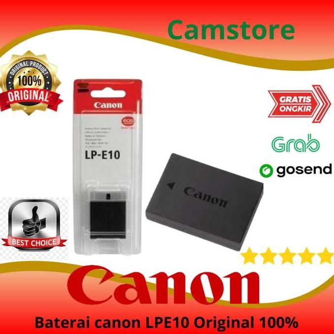 TERMURAH - Baterai Canon LPE10 Original 100% For EOS 1100D/1200D/1300D/1500D/2000