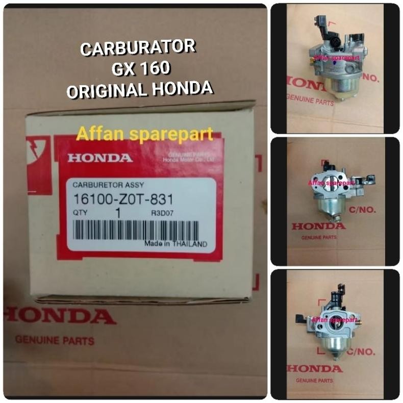 CARBURATOR HONDA GX 160 ( 16100-ZOT-831 ) MESIN 5,5 ASLI THAILAND.