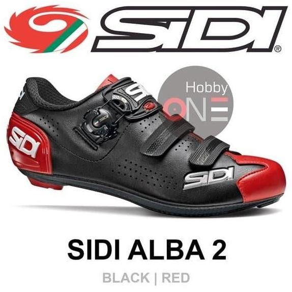 NEW Sidi Alba 2 Road Shoes - Black Red