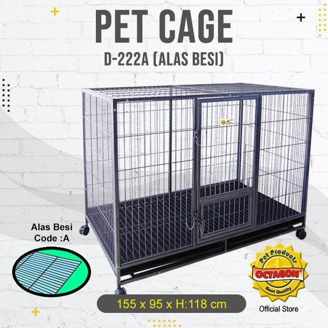 Kandang Octagon - Kandang Anjing Besar Besi Hollow | Kandang Knock Down | Kandang Hewan Jumbo